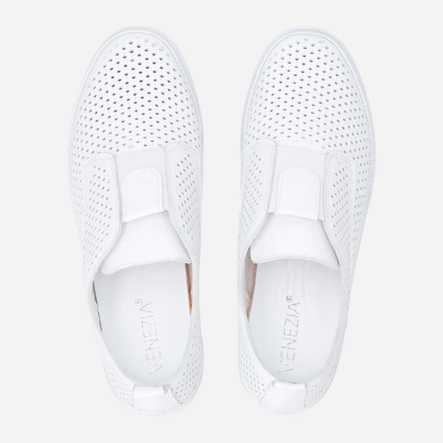 Жіночі туфлі зі шкіри Venezia S085LEWHOSP007 39 (6UK) 25 см Білі (5906140644386) - зображення 5