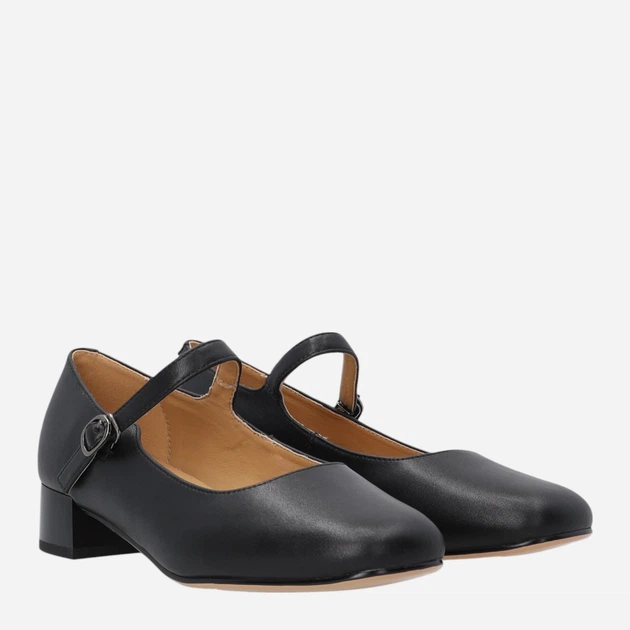 Buty Mary Jane damskie skórzane Venezia S137LEBLOBC007 39 (6UK) 25 cm Czarne (5907638015138) - obraz 4