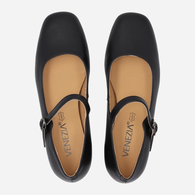Buty Mary Jane damskie skórzane Venezia S137LEBLOBC007 37 (4UK) 24 cm Czarne (5907638015114) - obraz 5