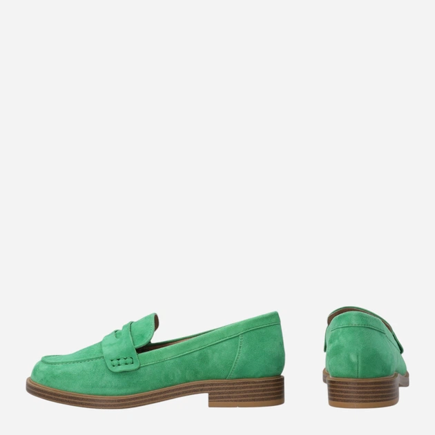 Жіночі лофери зі шкіри Venezia S141SUGROBM007 39 (6UK) 25 см Зелені (5906140646823) - зображення 3
