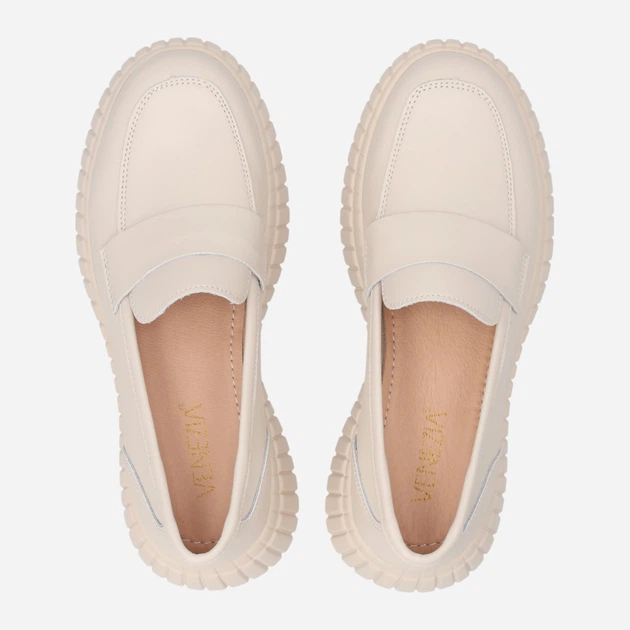 Жіночі лофери зі шкіри Venezia S147LEBEOBM007 41 (8UK) 26.5 см Бежеві (5906140647028) - зображення 5