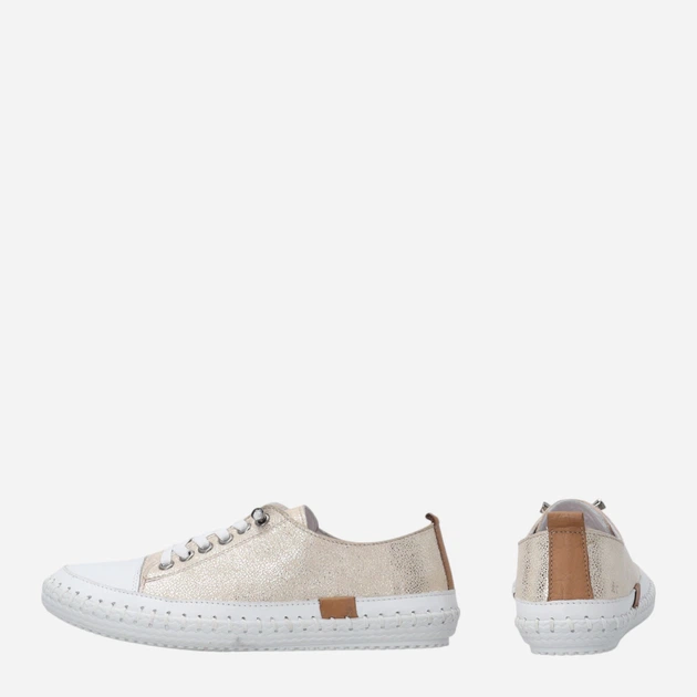 Жіночі кеди низькі Venezia T003LEGOOSP153 39 (6UK) 25 см Бежеві (5906140772331) - зображення 3