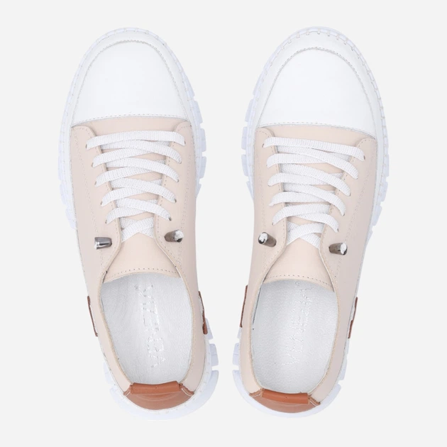 Жіночі туфлі зі шкіри Venezia T004LEBEOSP153 36 (3UK) 23.5 см Бежеві (5906140772508) - зображення 5