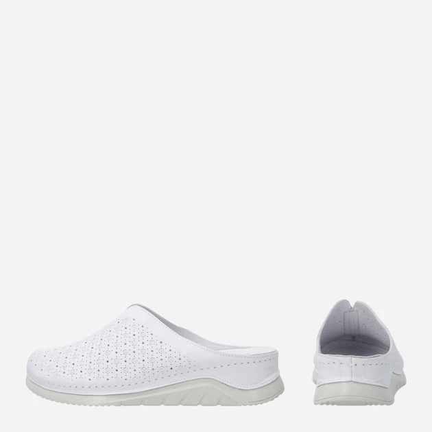 Chodaki damskie skórzane Venezia T007LEWHOBK153 38 (5UK) 24.4 cm Białe (5906140773345) - obraz 3