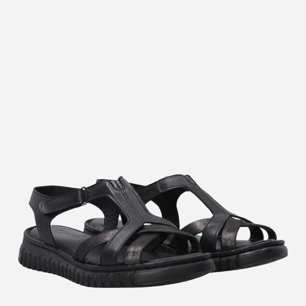 Жіночі сандалії Venezia T019LEBLOBS153 41 (8UK) 26.5 см Чорні (5906140773918) - зображення 4