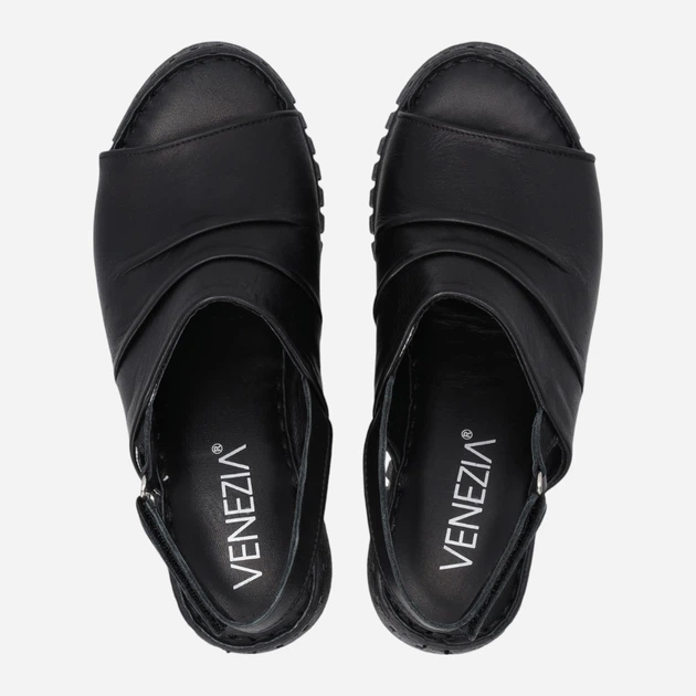 Жіночі сандалії Venezia T021LEBLOBS153 38 (5UK) 24.4 см Чорні (5906140774007) - зображення 5