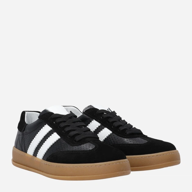 Жіночі кеди низькі Venezia T033LEBLOSP153 40 (7UK) 26 см Чорні (5906140774502) - зображення 4