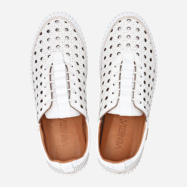 Жіночі сліпони Venezia E156LEWHOSP029 38 (5UK) 24.4 см Білі (5906140885345) - зображення 5