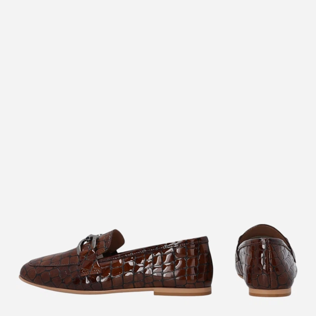 Lordsy damskie lakierowane Venezia Y029CRCUOBM044 37 (4UK) 24 cm Brązowe (5906140852255) - obraz 3