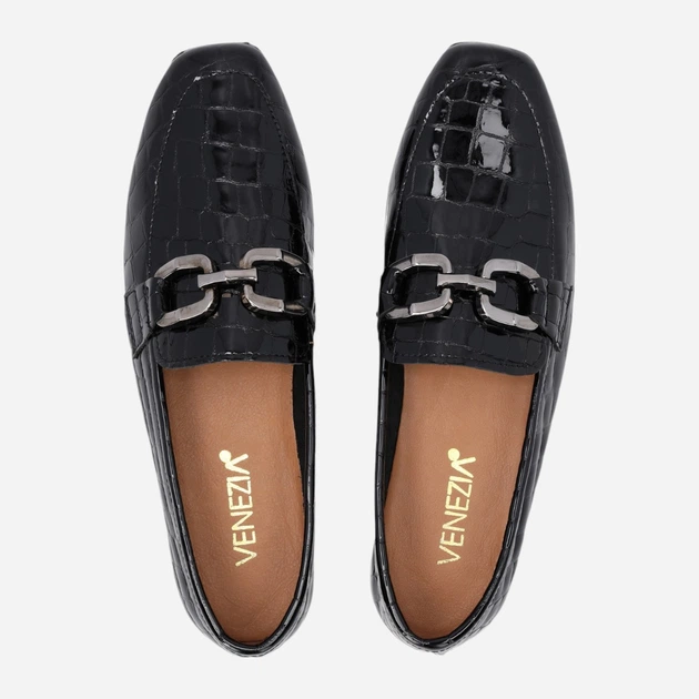 Lordsy damskie lakierowane Venezia Y029CRBLOBM044 39 (6UK) 25 cm Czarne (5906140852224) - obraz 5