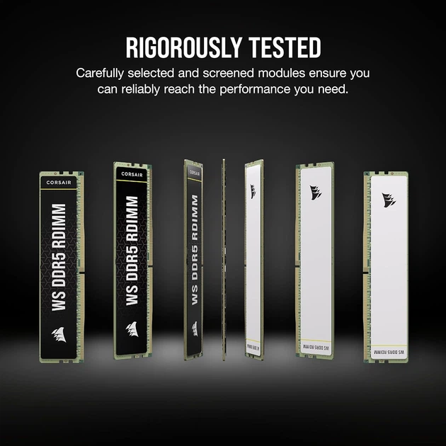 Оперативна пам'ять Corsair WS DDR5 ECC RDIMM 128GB (4x32GB) DDR5 DRAM 5600MTs CL40 (CMA128GX5M4B5600C40) - изображение 6