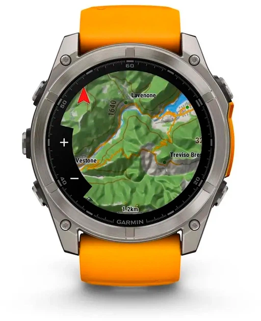Смарт-часы Garmin fenix 8 51mm AMOLED Sapphire Titanium with Spark Orange and Graphite Silicone Band (010-02905-11) - изображение 6