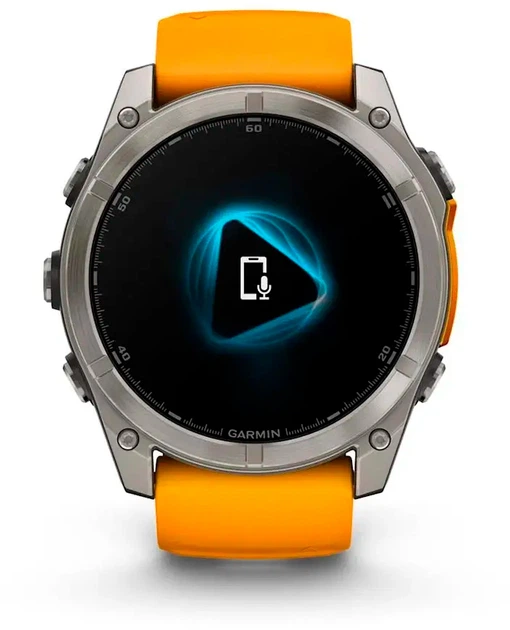 Смарт-часы Garmin fenix 8 51mm AMOLED Sapphire Titanium with Spark Orange and Graphite Silicone Band (010-02905-11) - изображение 9