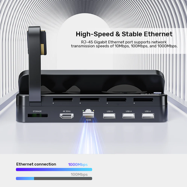 Stacja dokująca Unitek Gaming Docking Station with Remote Black (G1002F01) - obraz 9
