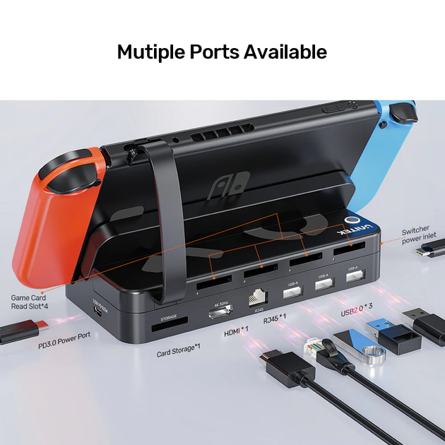 Stacja dokująca Unitek Gaming Docking Station with Remote Black (G1002F01) - obraz 14