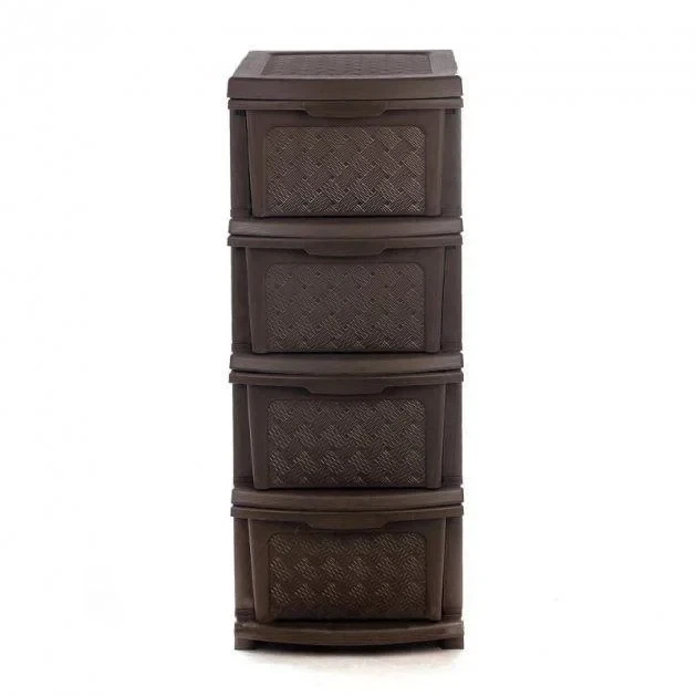 Комод-органайзер R-plastic Компакт пластиковый 4 ящика - изображение 3