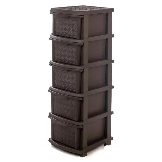 Комод-органайзер R-plastic Компакт Макс пластиковий 5 ящиків - Фото 1 Комод-органайзер R-plastic Компакт Макс пластиковий 5 ящиків - зображення 1