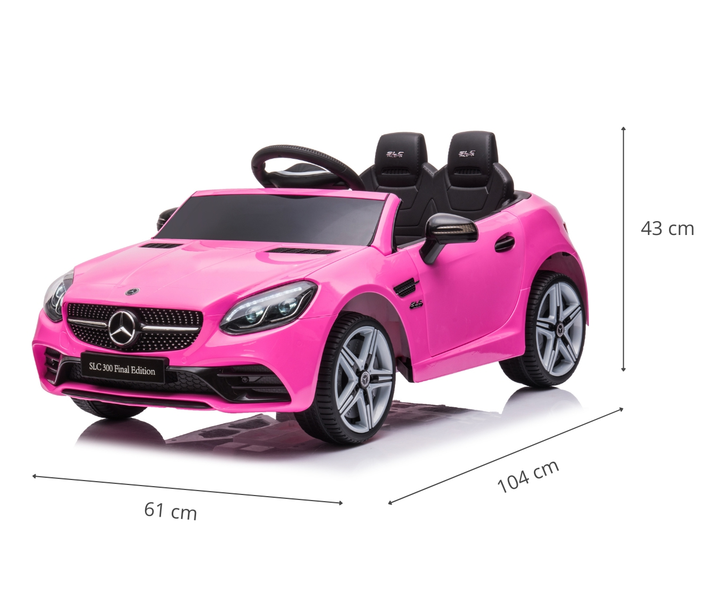 Samochód elektryczny dla dzieci Milly Mally Mercedes-Benz SLC Pink 5911 (5901761129755) - obraz 14