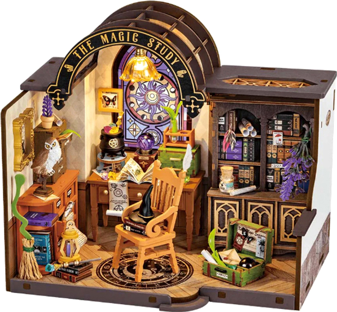 Składane klocki Robotime DIY The Magic Study DG166 (6946785122237) - obraz 3