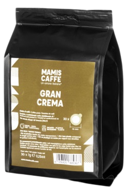 Кава в чалдах Mamis Caffe Gran Crema ESE 44 мм 30 шт x 7 г (8056420685367) - зображення 1