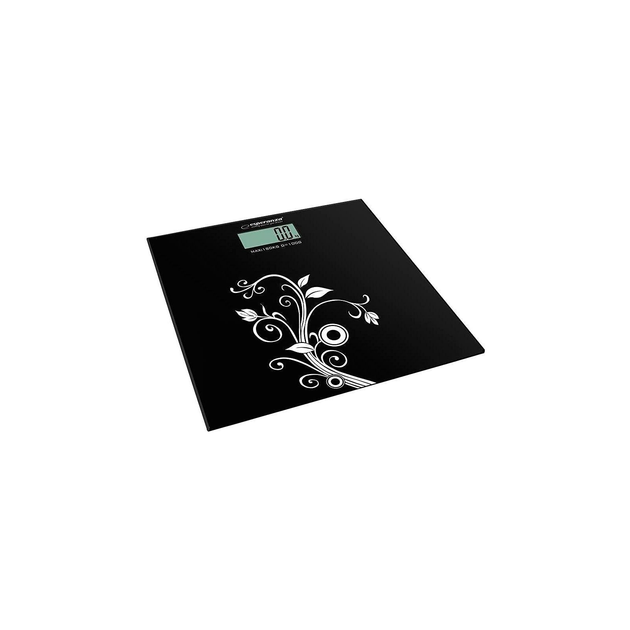 Весы напольные ESPERANZA Scales Yoga, 180 кг, стекло с узором, чёрные (EBS003) - Фото 1 Весы напольные ESPERANZA Scales Yoga, 180 кг, стекло с узором, чёрные (EBS003) - изображение 1