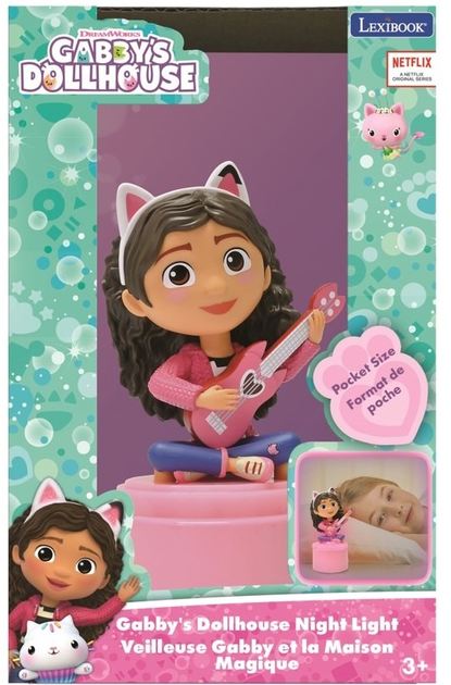 Lampka nocna Gabby's Dollhous kieszonkowa z figurką Gabby (10317) (3380743105604) - obraz 1
