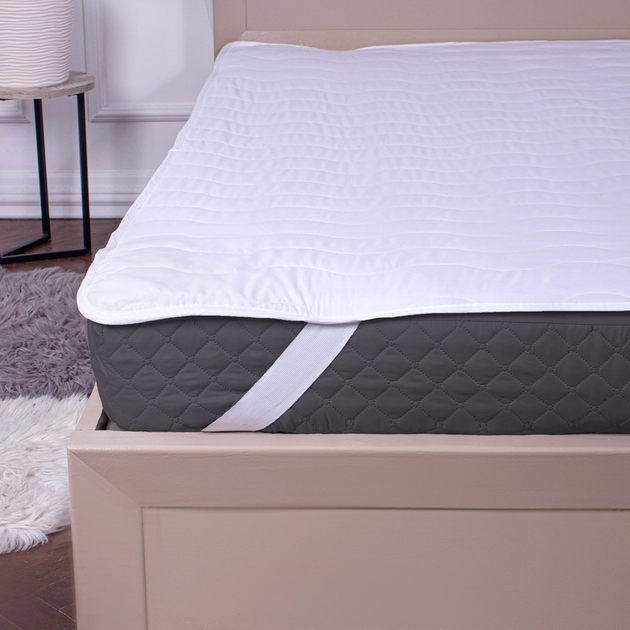 Наматрацник MirSon Eco Light №1727 Тенсель Modal Air-line на резинці по кутках White 60x120 см від Rozetka на платформі USKIDKA Акція на Наматрацник MirSon Eco Light №1727 Тенсель Modal Air-line на резинці по кутках White 60x120 см від Rozetka