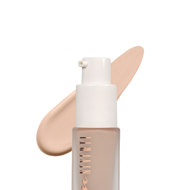 Тональная основа матирующая увлажняющая Neverti Natural Matte (NP302), 001 Porcelain Айвори - Фото 2 Тональная основа матирующая увлажняющая Neverti Natural Matte (NP302), 001 Porcelain Айвори - изображение 2