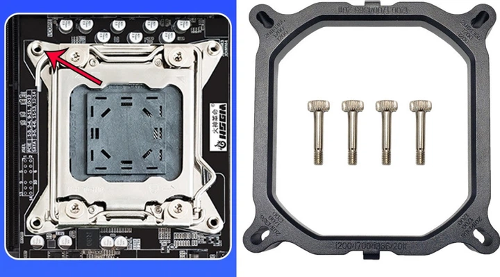 Крепление для кулера на Socket Intel 2011/2011v3/1150-56/1366/1200 на винтах (00068) - Фото 2 Крепление для кулера на Socket Intel 2011/2011v3/1150-56/1366/1200 на винтах (00068) - изображение 2
