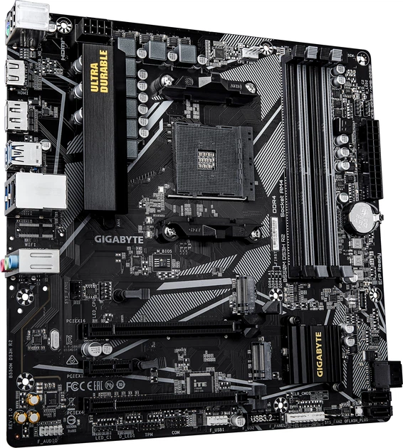 Płyta główna Gigabyte B550M DS3H R2 (sAM4, AMD B550, PCI-Ex16) - obraz 2
