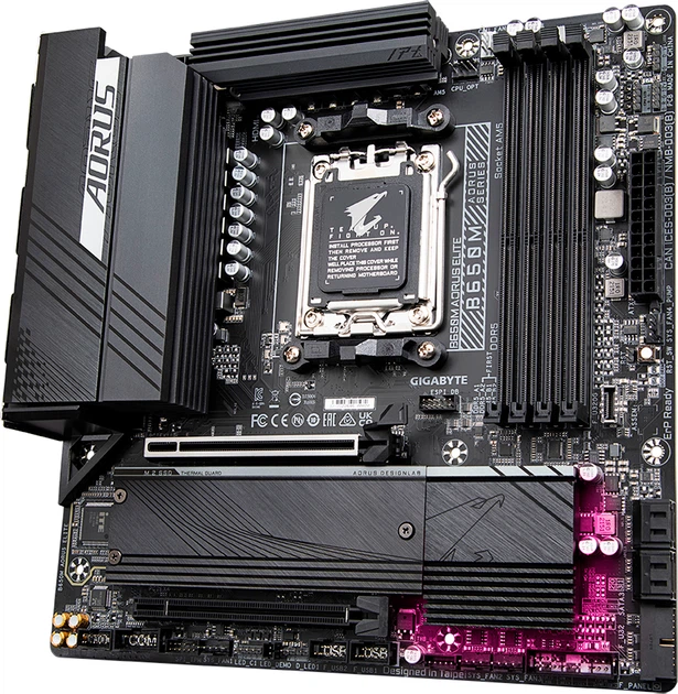 Материнська плата Gigabyte B650M Aorus Elite (sAM5, AMD B650, PCI-Ex16) - зображення 3