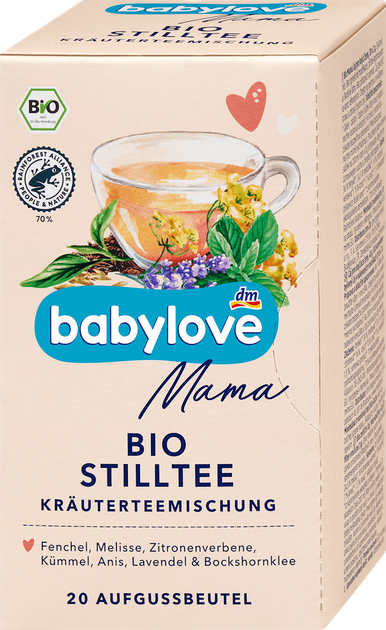 Трав'яний чай для годуючих мам Babylove, 40 грам ( 20 пакетиків) - Фото 1 Трав'яний чай для годуючих мам Babylove, 40 грам ( 20 пакетиків) - изображение 1