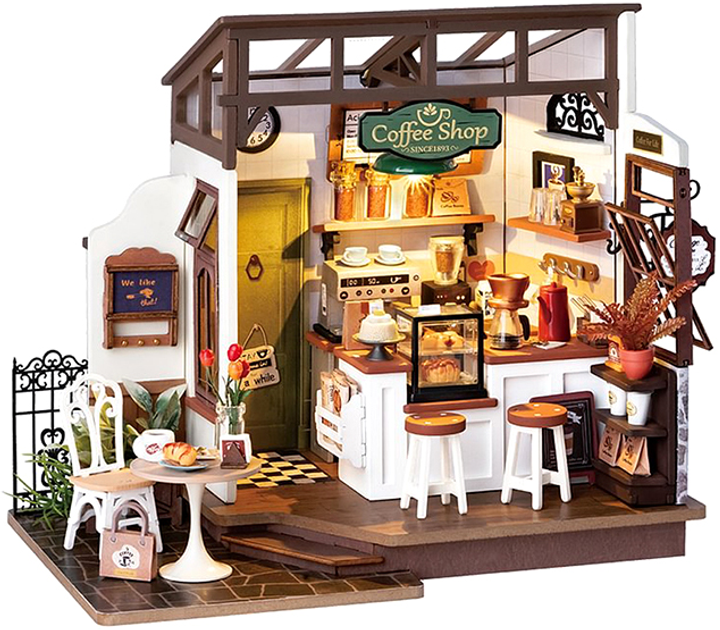 Конструктор Robotime DIY NO.17 Café DG162 (6946785119312) - зображення 3