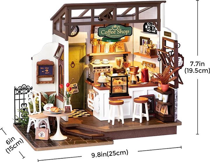 Конструктор Robotime DIY NO.17 Café DG162 (6946785119312) - зображення 4