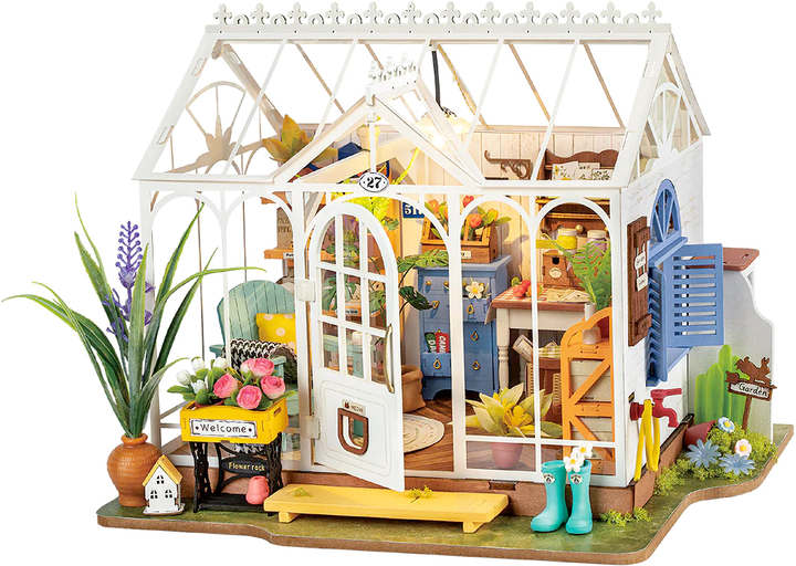 Składane klocki Robotime DIY Dreamy Garden House DG163 (6946785119657) - obraz 3