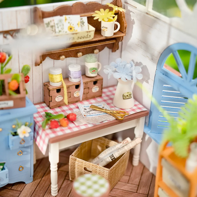 Składane klocki Robotime DIY Dreamy Garden House DG163 (6946785119657) - obraz 5