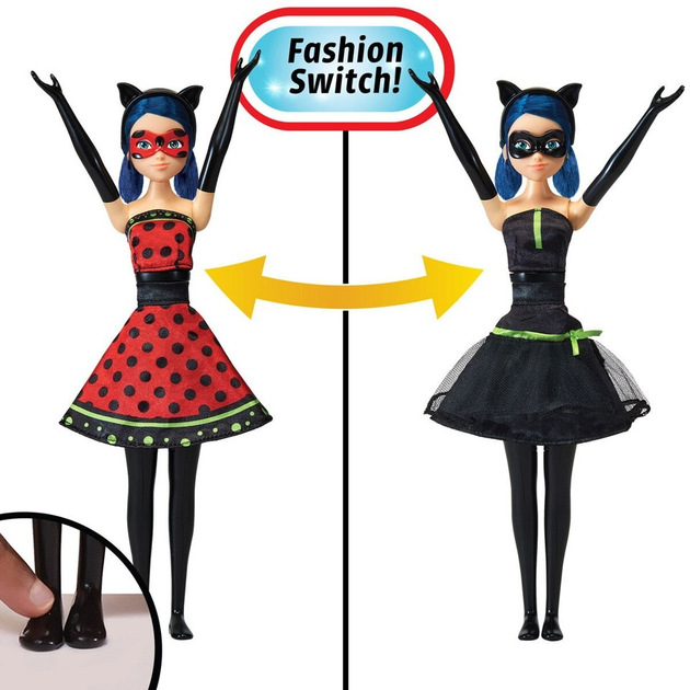 Lalka Miraculous Fashion Hero Switch 26 cm (60-50414) (0043377504146) - obraz 4