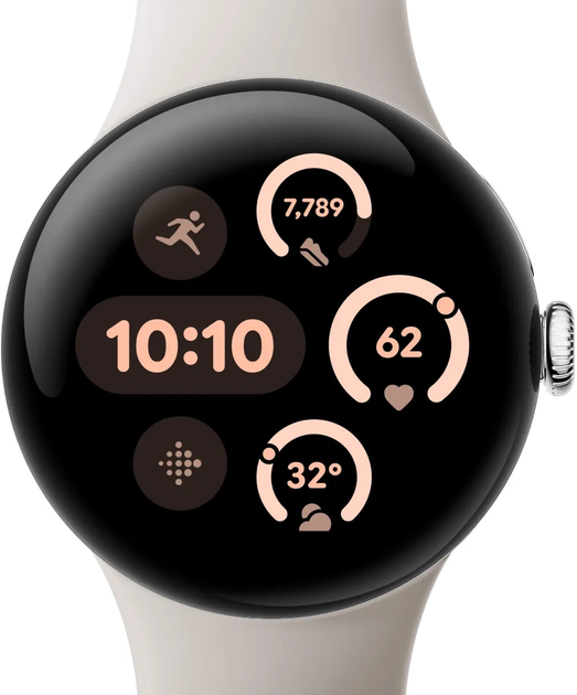 Смарт-годинник Google Pixel Watch 3 41 mm Silver Porcelain (GA05735-DE) - зображення 2