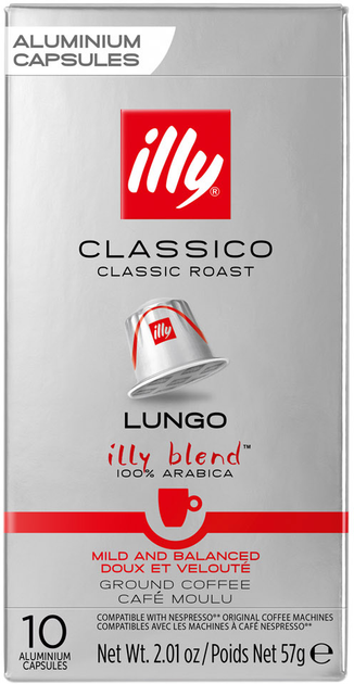 Кава в капсулах Illy Classico Lungo 10 шт (8003753158617) - зображення 1