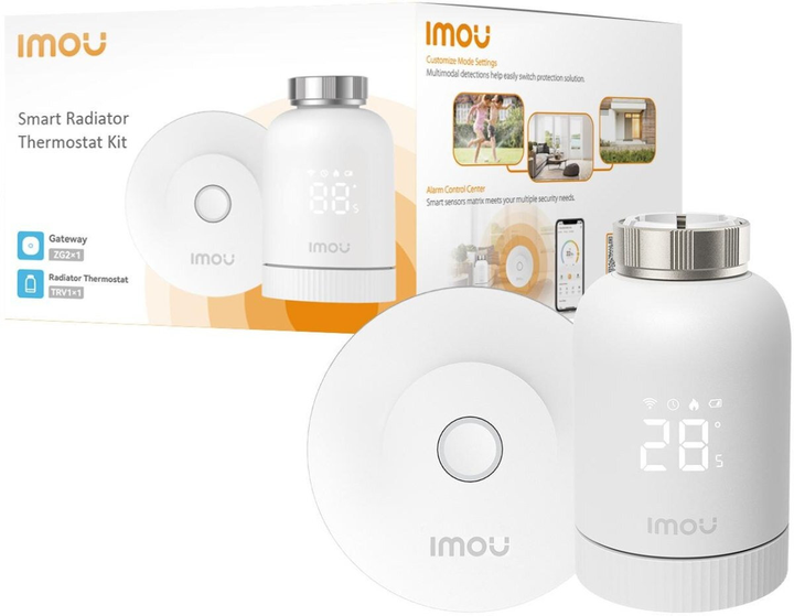 Термостатична головка з розумним шлюзом IMOU KIT/TRV1-2 (6976391036826) - зображення 3