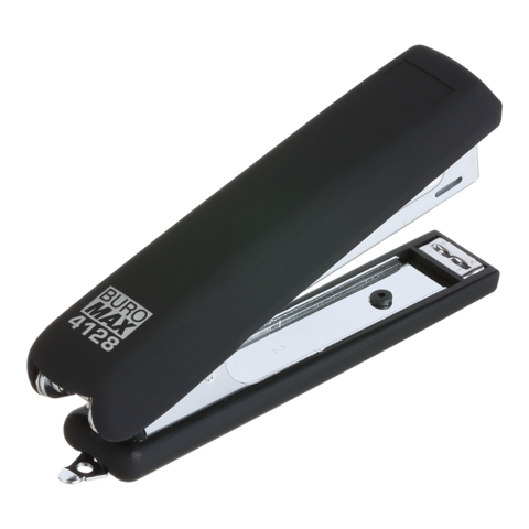 Степлер BuroMAX 15арк. №10 4128-01 RUBBER TOUCH чорний (12) /BM.4128-01/ - зображення 2