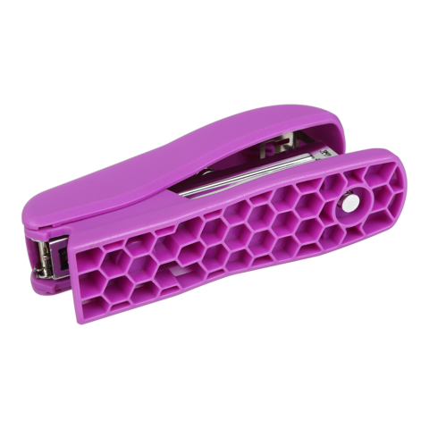 Степлер BuroMAX 20арк. №24 4202-07 Rubber Touch фіолетовий, /BM.4202-07/ - зображення 3