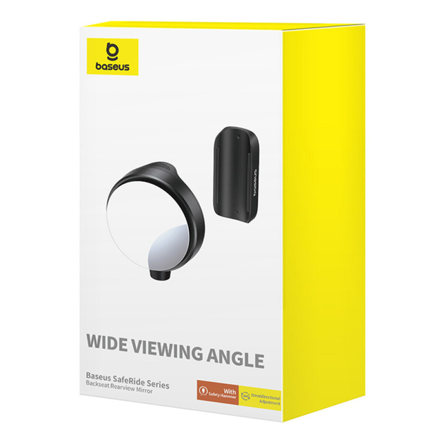 Зеркало заднего вида Baseus SafeRide Series Backseat Rearview Mirror / 1PCS Cluster, Black - изображение 2