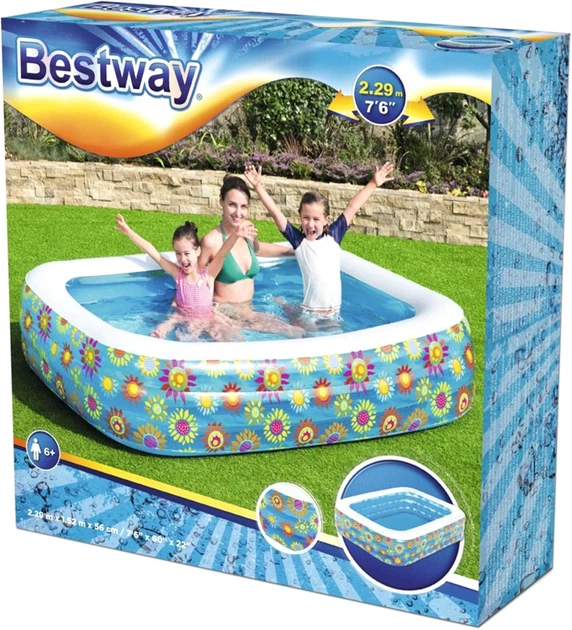 Сімейний надувний басейн Bestway 229 х 152 см 54120 - изображение 2