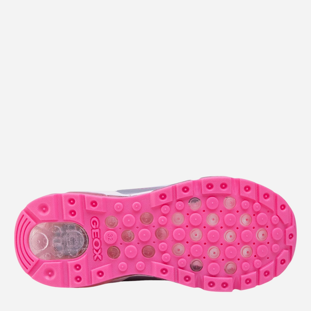 Buty sportowe dziecięce dla dziewczynki świecące LED Geox J0245C0KNAS-C0563 25 Białe (8054730390865) - obraz 6