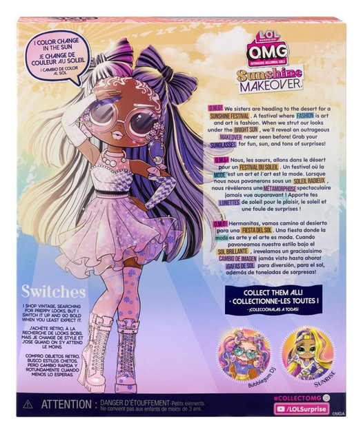 Lalka L.O.L. Surprise! OMG Sunshine Makeover Switches (589440) (6418859039340) - obraz 6