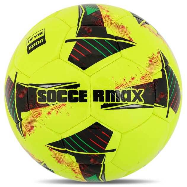 М'яч футбольний професійний ручне прошиття, ламінований №5 PU SOCCERMAX FB-4138 (№5, жовтий) - Фото 3 М'яч футбольний професійний ручне прошиття, ламінований №5 PU SOCCERMAX FB-4138 (№5, жовтий) - изображение 3