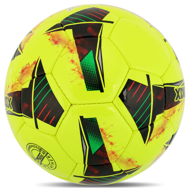 М'яч футбольний професійний ручне прошиття, ламінований №5 PU SOCCERMAX FB-4138 (№5, жовтий) - Фото 4 М'яч футбольний професійний ручне прошиття, ламінований №5 PU SOCCERMAX FB-4138 (№5, жовтий) - изображение 4