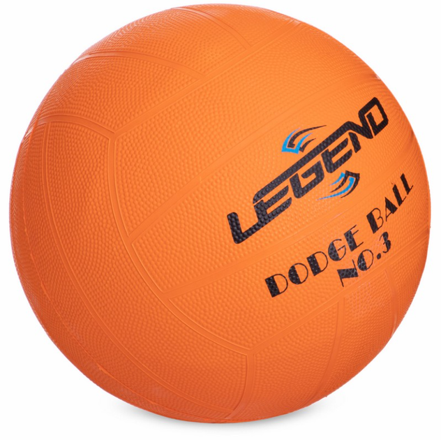 М'яч Dodgeball для гри у вишибалу Zelart №5 DB-3284 (гума, помаранчевий) - изображение 4