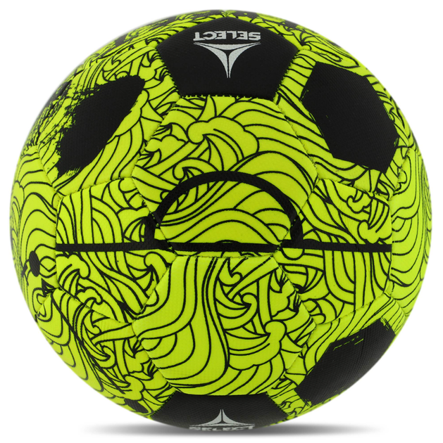 М'яч футбольний №4,5 SELECT STREET SOCCER V24 STREET-YBK (№4.5, жовто-чорний) - изображение 5